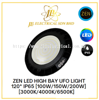 ZEN LED HIGH BAY UFO LIGHT 120DEGREE IP65 AC220-280Vv 50~60hz [100W/150W/200W] [3000K/4000K/6500K]