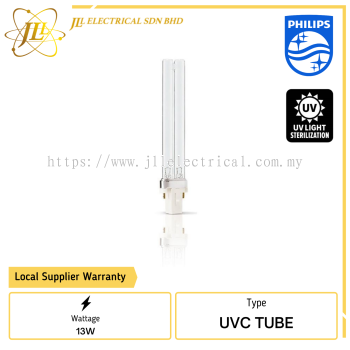 PHILIPS TUV PLS 13W/2PIN GX23 178.2MM UVC DISINFECTION GERMICIDAL LAMP
