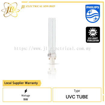 PHILIPS TUV PLS 9W/2PIN G23 135.5MM UVC DISINFECTION GERMICIDAL LAMP