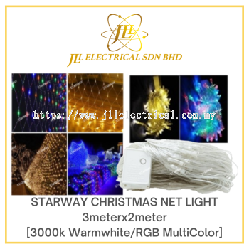 STARWAY CHRISTMAS NET LIGHT 3METER X 2METER [3000K WARMWHITE/ RGB MULTICOLOR]