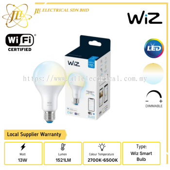 PHILIPS WIZ 13W A67 E27 1521LM WHITE AMBIANCE 2700-6500K DIMMABLE TUNABLE LED SMART BULB