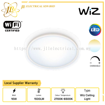 PHILIPS WIZ SUPER SLIM 16W 1500LM IP20 DIMMABLE TUNABLE 2700K-6500K LED SMART CEILING LIGHT