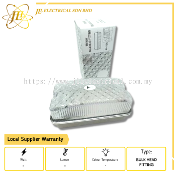 BRIWAY BULK HEAD FITTING ONLY (ALUMINIUM TYPE) IP65 - LONG LASTING for [LED BULB/GLS BULB]