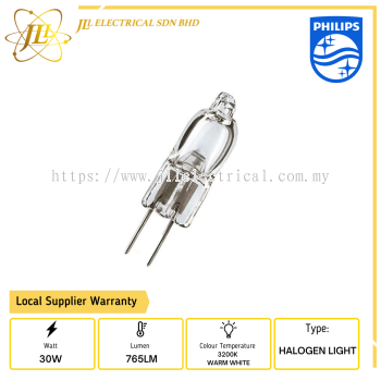 PHILIPS 5761 30W 6V 765LM G4 3200K WARM WHITE HALOGEN LAMP