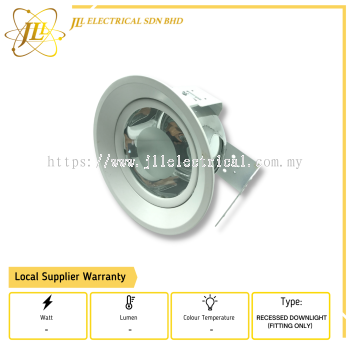 A708 M MWH/2xE27 RECESSED DOWNLIGHT FITTING ONLY