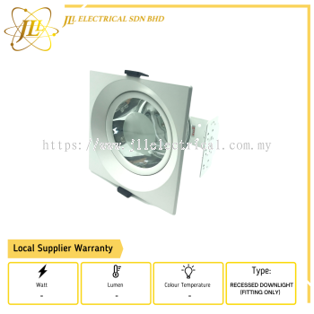A708NM MWH/E27x2 RECESSED DOWNLIGHT FITTING ONLY