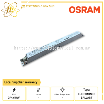 OSRAM QTIS E 3/4x18W 220-240V T8 ELECTRONIC BALLAST