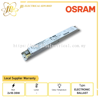 OSRAM QT FIT 5/8 2x18-39W 220-240V ELECTRONIC BALLAST 