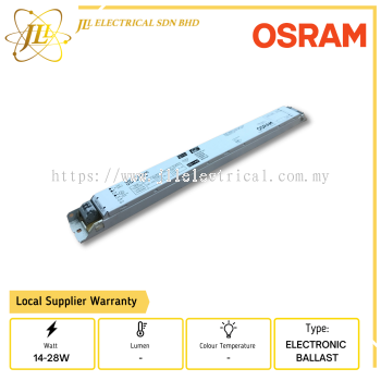 OSRAM QTP 1x14-28W 230-240V NON DIMMABLE ELECTRONIC BALLAST