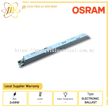 OSRAM QTP8 2x58W 230-240V ELECTRONIC BALLAST