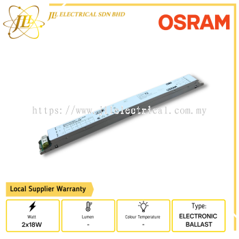 OSRAM HF 2x18W T8 1-10V DIMMABLE ELECTRONIC BALLAST