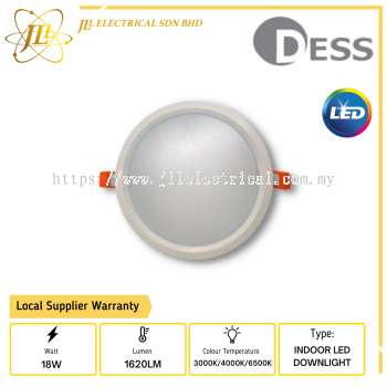 DESS GLJN9018-RD 18W 1620LM 120D IP20 INDOOR LED DOWNLIGHT [3000K/4000K/6000K]