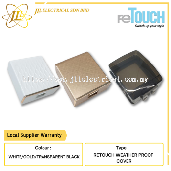 RETOUCH ULTRA RIMLESS WEATHER PROOF COVER [WHITE/GOLD/TRANSPARENT BLACK]