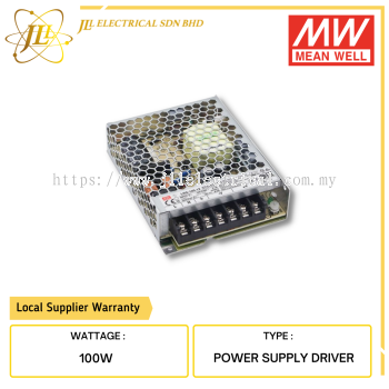 MEANWELL LRS-100 SERIES 100W HIGH EFFICIENCY INDUSTRIAL LED AC-DC CONCERTER SINGLE OUTPUT POWER SUPPLY DRIVER [3.3V/5V/12V/15V/24V/36V/48V] [2.3A/2.8A/4.5A/7A/8.5A/18A/20A]