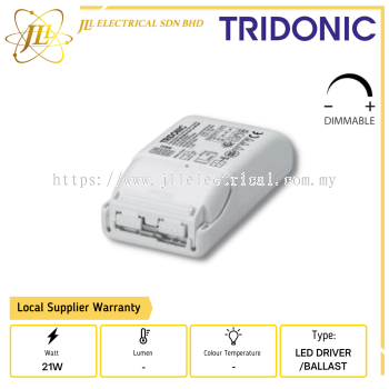 TRIDONIC LCA 21W 220-240V 300-500MA FLEXC PH-C SR ADV DIMMABLE LED DRIVER/BALLAST