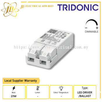TRIDONIC LC 21W 220-240V 500MA FIXC PC SR SNC2 DIMMABLE LED DRIVER/BALLAST