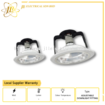 JLUX E27 ADJUSTABLE DOWNLIGHT FITTING ONLY [4INCH/6INCH]