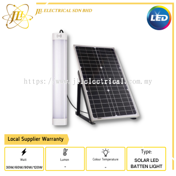 JLUX LED TRIPLE PROOF SOLAR BATTEN LIGHT 4METERS WIRE C/W MOTION SENSOR AND REMOTE CONTROL [30W 1FT /60W 2FT /90W 3FT /120W 4FT]