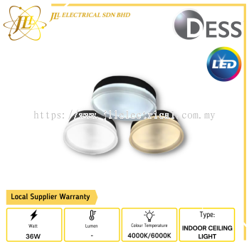 DESS GLJT9736 36W 240V INDOOR LED CEILING LIGHT [4000K/6000K] 