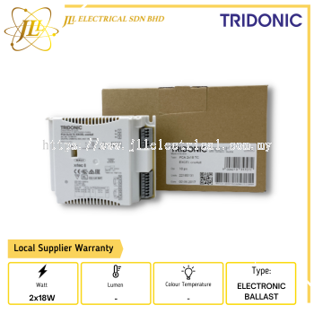 TRIDONIC PCA 2X18W TC EXCEL DALI DIMMABLE ELECTRONIC BALLAST 22185131 