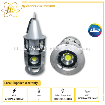 LED UNDERWATER LAMP UFL02 400W-2000W 3000K-6500K 10-20M