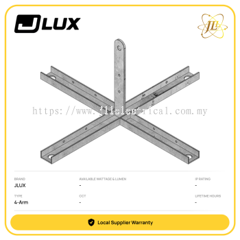 JLUX 4-ARM CROSS ARRAY HIGHBAY BRACKET