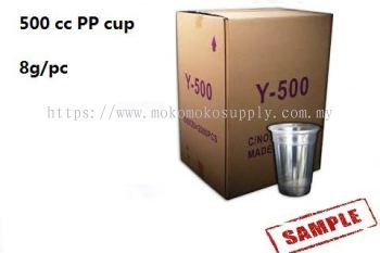 3 500cc PP cup