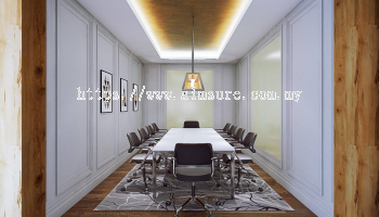 meeting room design with beautiful lighting