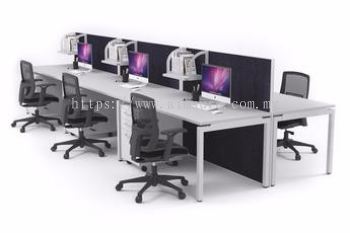 6 pax workstation with partition in between