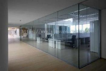 Tempered glass wall 1