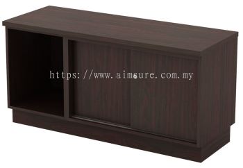 Side Cabinet with Open Shelf and Sliding Door Cabinet (AIM6120) 