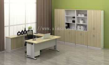 Director table with side cabinet BMB11