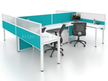 U shape open plan partition