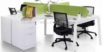 4 pax Citrine leg workstation