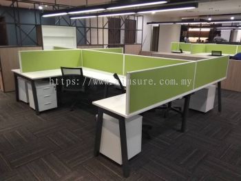 Office table with divider