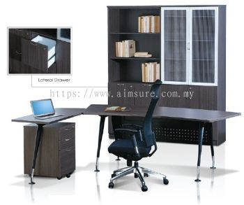 L shape Hanako with side return n high cabinet