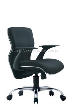 Presidential low back chair with chrome line and base AIM663A-ELIXIR