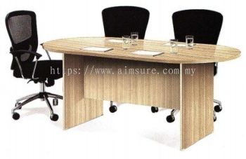 Oval meeting table boras ash