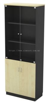 Full height cabinet with glass