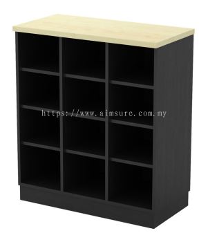 Low pigeon hole cabinet - 12 holes - T series