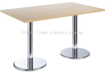 Meeting table with drum leg