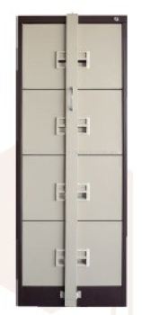 4 drawer steel filing cabinet with locking bar