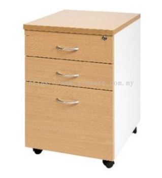 2+1 mobile pedestal (Maple and White)