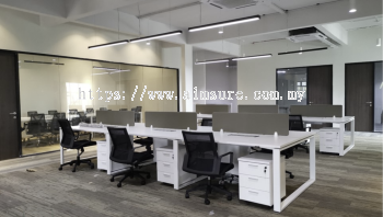 Modern Office workstation furniture with Cassia metal leg