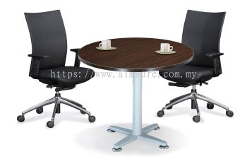 Round discussion round table with star leg (Walnut)