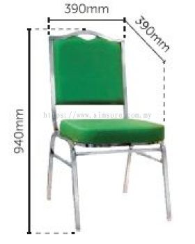 Banquet chair with chrome leg AIM668C