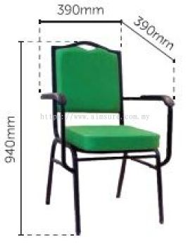 Banquet chair with epoxy leg AIM663E