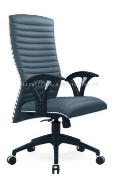 VIO III Presidential high back chair with chrome trimming line AIM622-VIO III