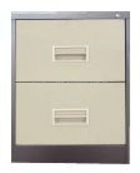 2 drawer steel cabinet with ball bearing slide and recess handle