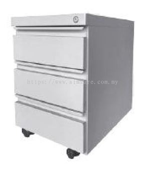 3 Drawer steel mobile pedestal